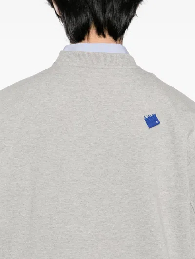 Ader Error Trs Tag Sweatshirt In Grey
