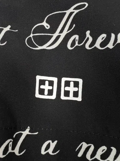 Ksubi Text-print Shorts In Black