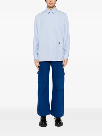 Ader Error Trs Tag Shirt In Blue