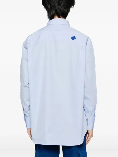Ader Error Trs Tag Shirt In Blue