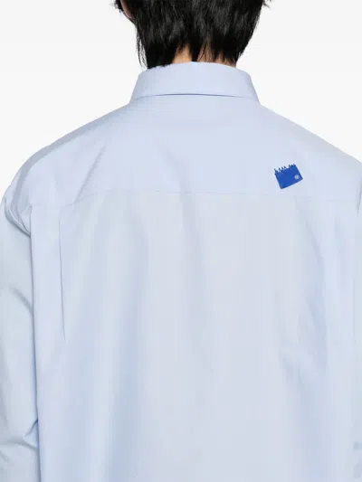 Ader Error Trs Tag Shirt In Blue