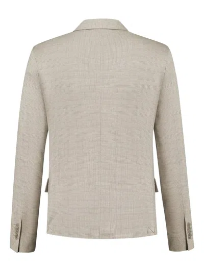 Doriani Cashmere Colbert Two-button Blazer In Neutrals