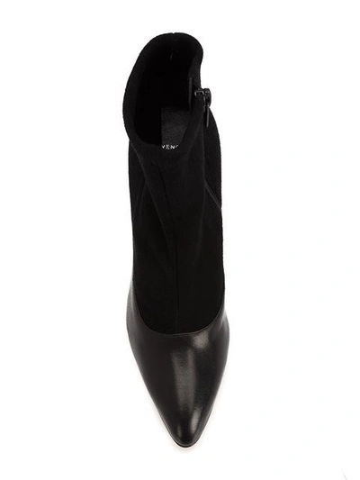 Shop Givenchy Prism Heel Ankle Boots - Black