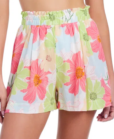 Sanctuary High-rise Pleated Paperbag Skort In White