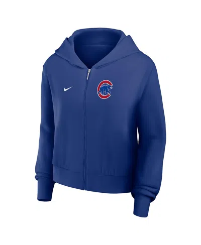 Nike Chicago Cubs Womenâs  Women's Mlb Full-zip Hoodie In Royal