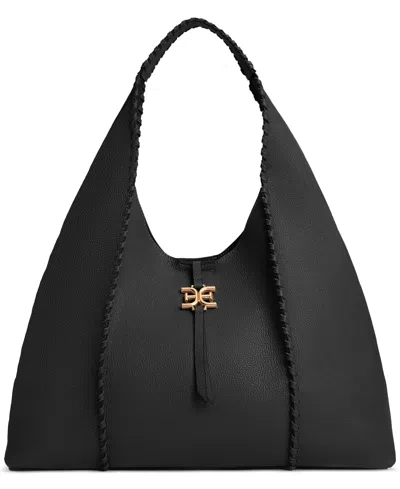 Sam Edelman Sylvia Extra Large Leather Hobo In Black