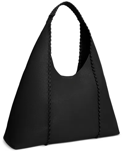Sam Edelman Sylvia Extra Large Leather Hobo In Black