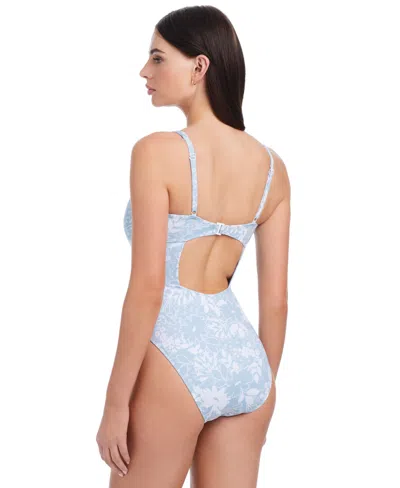 Sanctuary Sanctaury Women's In The Meadow Plunging-neck One Piece Swimsuit In Multi