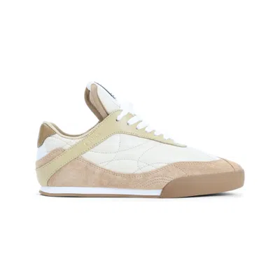 Chloé Kick Suede And Leather Sneakers In Brown