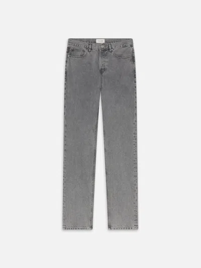 Frame Five-pocket Design Straight Jeans In Gray