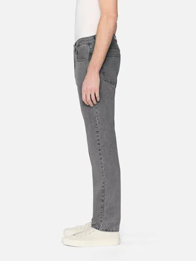 Frame Five-pocket Design Straight Jeans In Gray