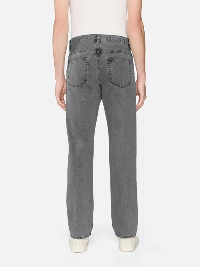 Frame Five-pocket Design Straight Jeans In Gray