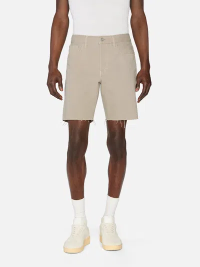 Frame Relaxed Shorts Raw Hem In Neutrals
