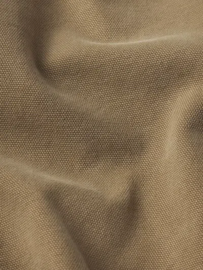 Frame Raw Hem Relaxed Denim Shorts In Brown