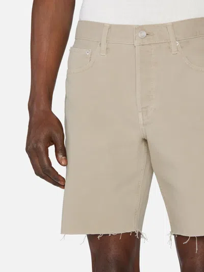 Frame Relaxed Shorts Raw Hem In Neutrals