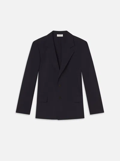 Frame Unlined Wool Blazer In Blue