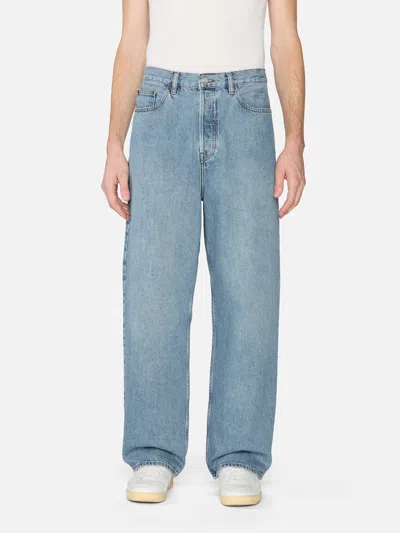 Frame Relaxed Straight Leg Jeans In Jefferson