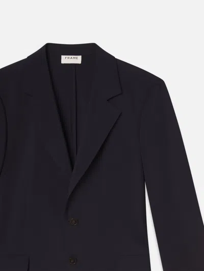 Frame Unlined Wool Blazer In Blue