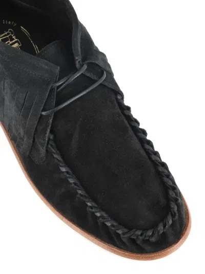 流苏边绒面皮及踝靴