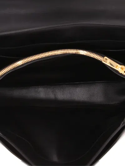 Pre-owned Celine Medium Leather 16 Handbag In Black