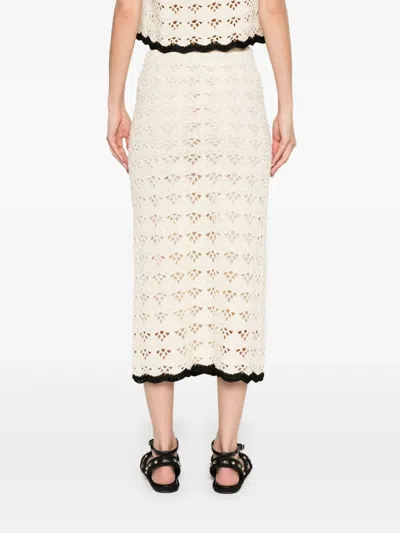 Zimmermann Rhiannon Crochet Skirt In White