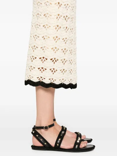 Zimmermann Rhiannon Crochet Skirt In White
