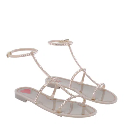 Menghi Rubber Sandals In Beige