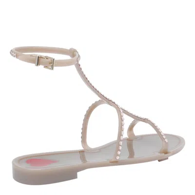 Menghi Rubber Sandals In Beige