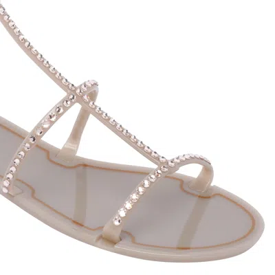 Menghi Rubber Sandals In Beige