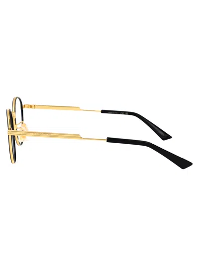 Bottega Veneta Bv1337oj Glasses In Gold-gold-transparent