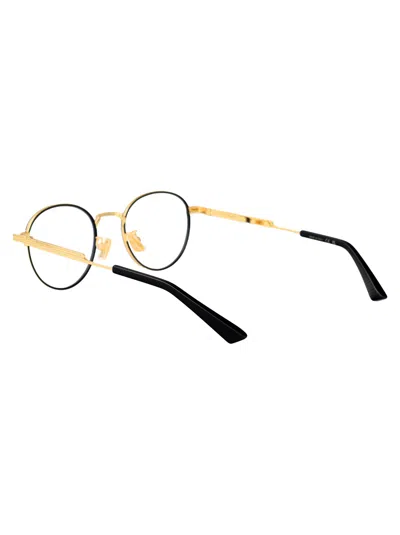 Bottega Veneta Bv1337oj Glasses In Gold-gold-transparent