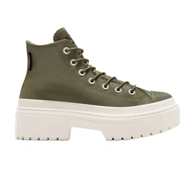 Pre-owned Converse Wmns Chuck Taylor All Star Lugged Heel Platform Waterproof High 'utility' In Green
