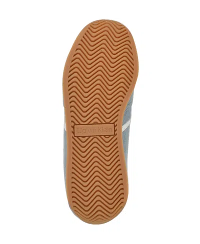 Calvin Klein Women's Avyenna Retro Lace-up Sneakers In Light Blue Denim