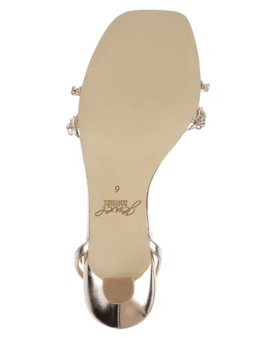 Jewel Badgley Mischka Women's Nayla Kitten Heel Dress Sandals In Rose Gold Metallic