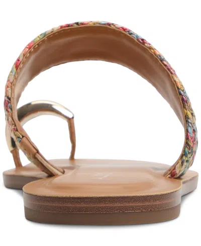 Aldo Women's Beachwalk Toe Loop Flat Sandals In Raffia Multi