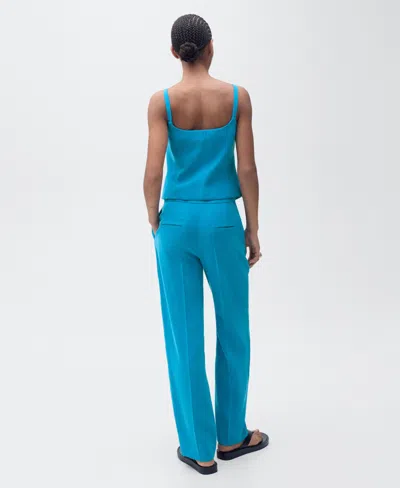 Mango Tempo Vest In Blue