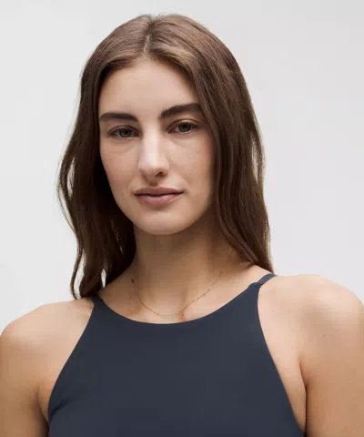 Lululemon Align High-neck Dress In True Navy In Black
