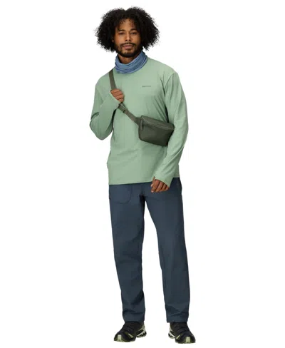 Marmot Airexchange Solarshield Upf Long Sleeve Crewneck T-shirt In Green