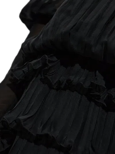 Blumarine Mini Abito In Seta Nera  Donna In Black