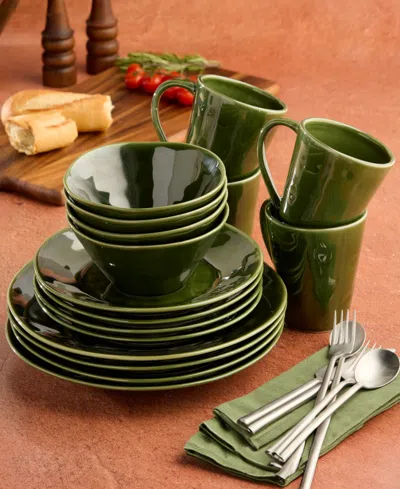 Certified International Verde Mugs, Set Of 4 In Green