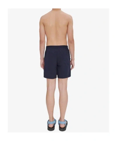 A.p.c. Drawstring Swimming Trunks In Navy Blue