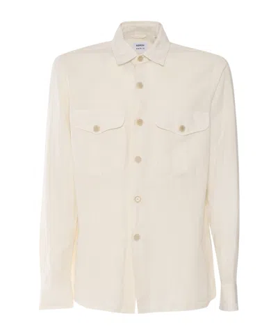Aspesi Relaxed Fit Button-up Shirt With Two Chest Pockets In Neutral