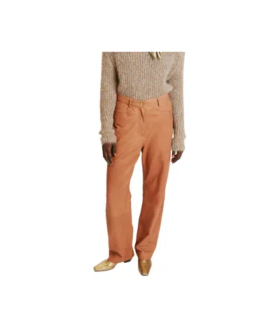 Momoní Belt Loops Slacks In Orange