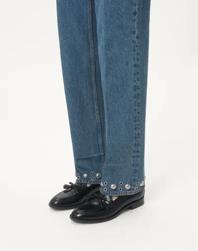 Valentino Bowshire Loafers In Black Glossy Calfskin In Black