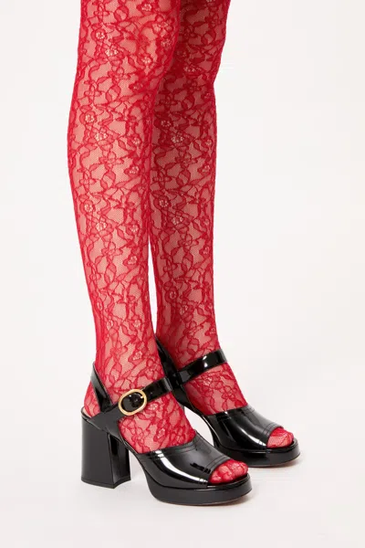 Valentino Fawcette Platform Sandal In Black