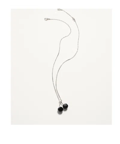 Valentino Garavani Garavani Chez Necklace In Metal And Enamel In Palladium