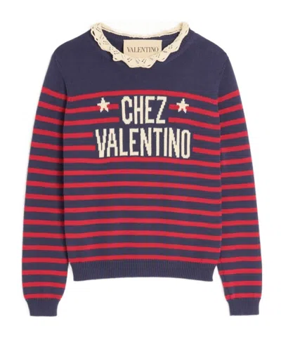 Valentino Women's Cotton Jersey | Size Small | 7b3kc67d9ke Color Bp3 In Multi