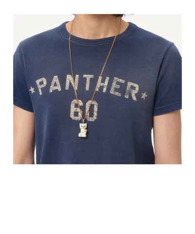 Valentino Garavani Multicolor Nylon And Metal Le Chat De La Maison Necklace In Gold