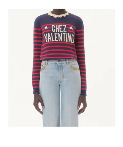 Valentino Women's Cotton Jersey | Size Small | 7b3kc67d9ke Color Bp3 In Multi