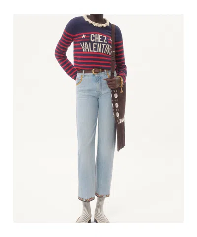 Valentino Women's Cotton Jersey | Size Small | 7b3kc67d9ke Color Bp3 In Multi